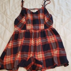 Plaid romper